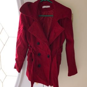 Red Pea Coat